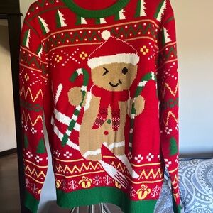 Festive Red Christmas Sweater